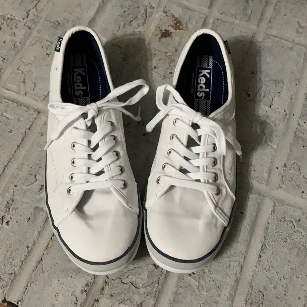 Keds white canvas casual shoes
